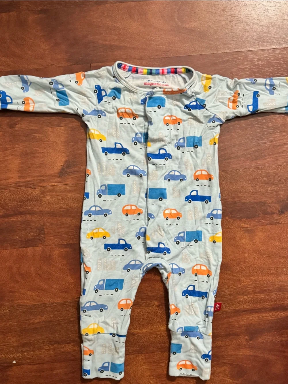 Magnetic Me Blue & Orange Car Print Baby Sleeper - Picture 1 of 3